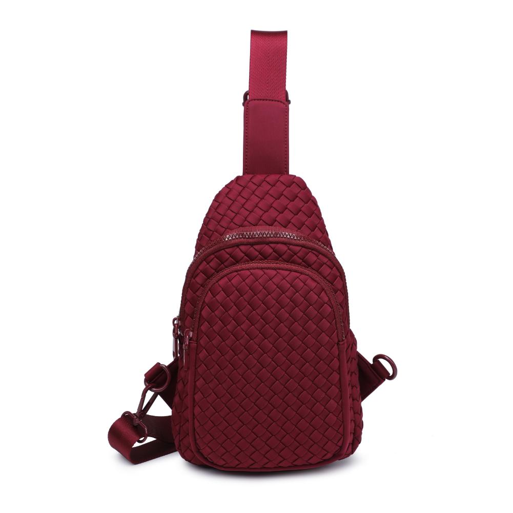 Sol and Selene Beyond The Horizon - Woven Neoprene Sling Backpack 841764110457 View 5 | Wine