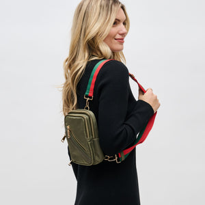 Woman wearing Sage Sol and Selene Accolade Sling Backpack 841764106429 View 1 | Sage