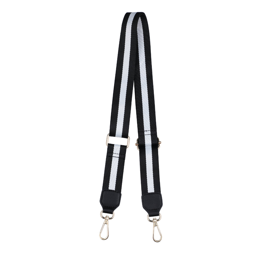 Product Image of Sol and Selene Adjustable Shoulder Crossbody Strap Shoulder Strap 841764106245 View 6 | Black White Black