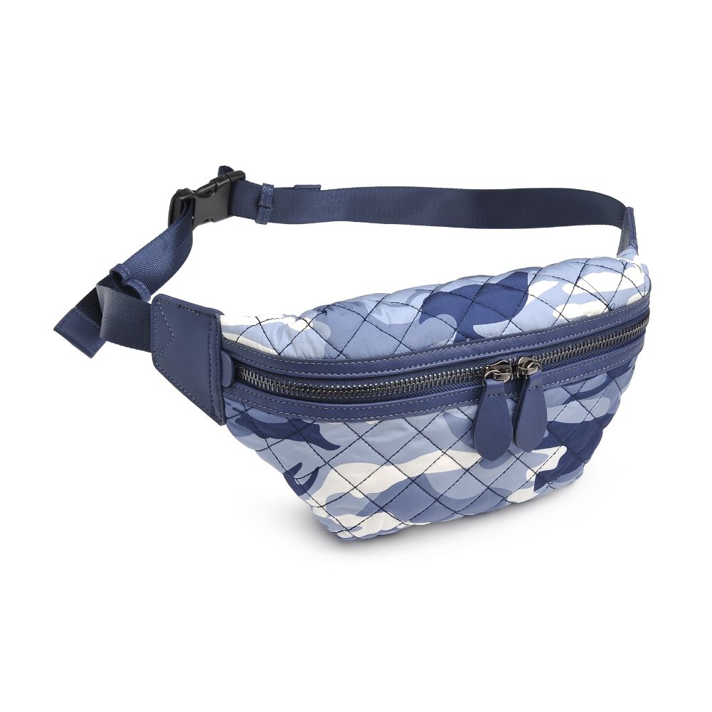 Product Image of Sol and Selene Side Kick Belt Bag 841764105927 View 2 | Blue Camo