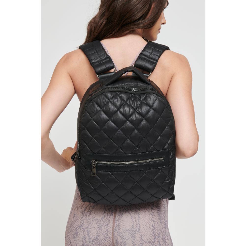 Woman wearing Black Sol and Selene All Star Backpack 841764105149 View 1 | Black