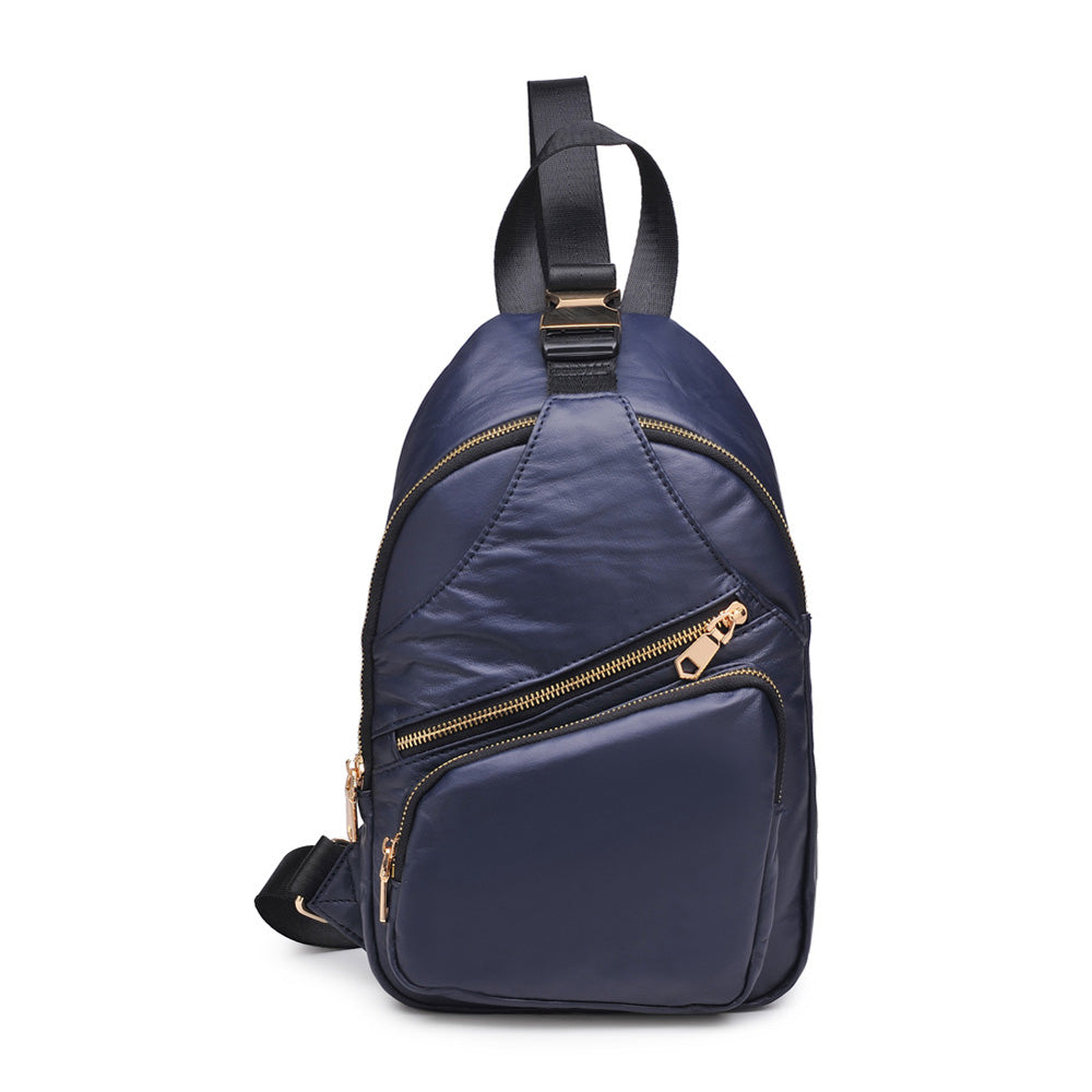 Product Image of Sol and Selene On The Go Sling Backpack 841764103824 View 1 | Navy