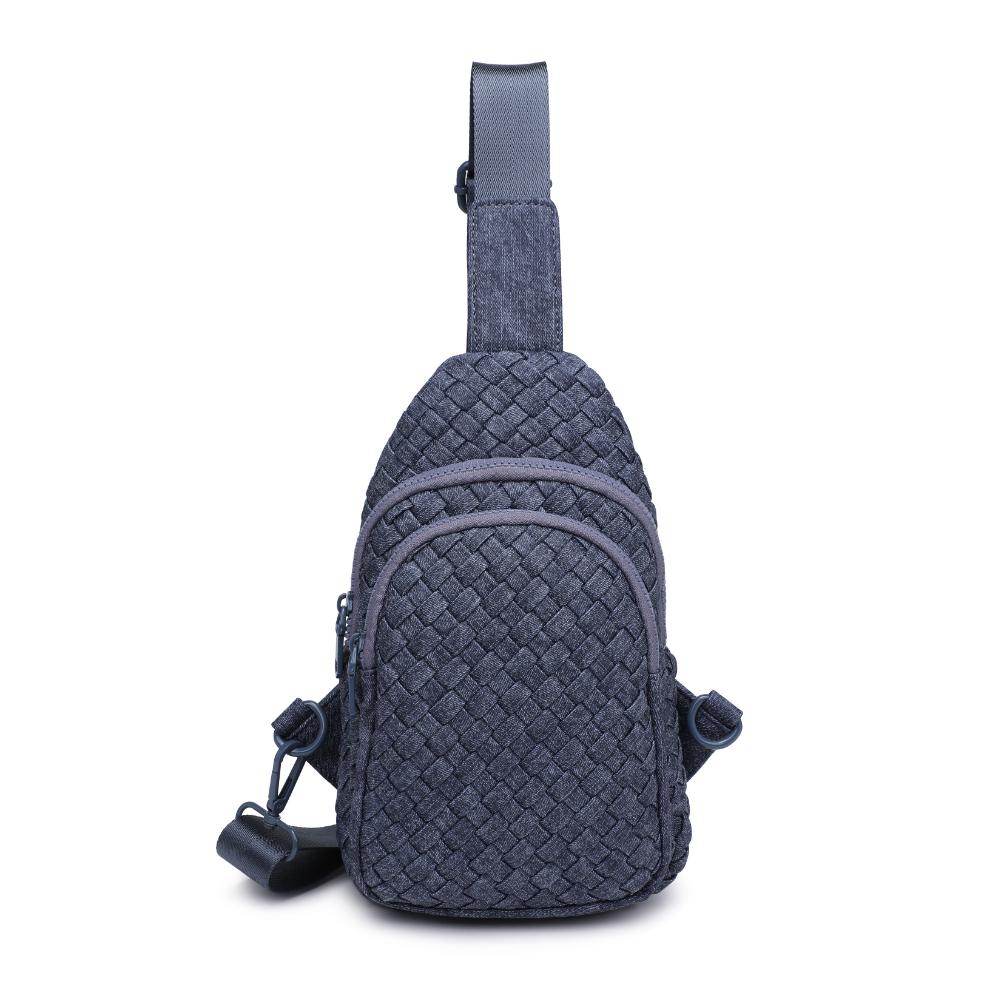 Sol and Selene Beyond The Horizon - Woven Neoprene Sling Backpack 841764110433 View 5 | Dark Denim