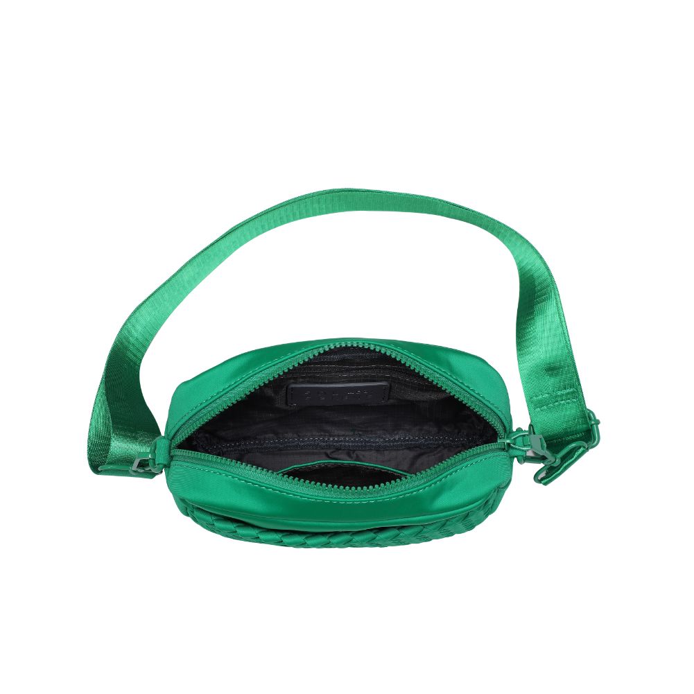 Sol and Selene Inspiration - Woven Neoprene Crossbody 841764109208 View 8 | Kelly Green