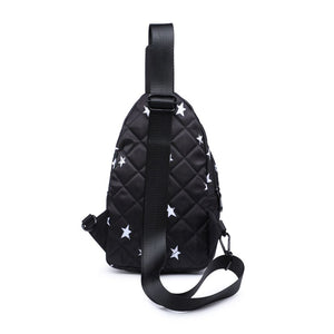 Sol and Selene Motivator Sling Backpack 841764106887 View 7 | Black Star