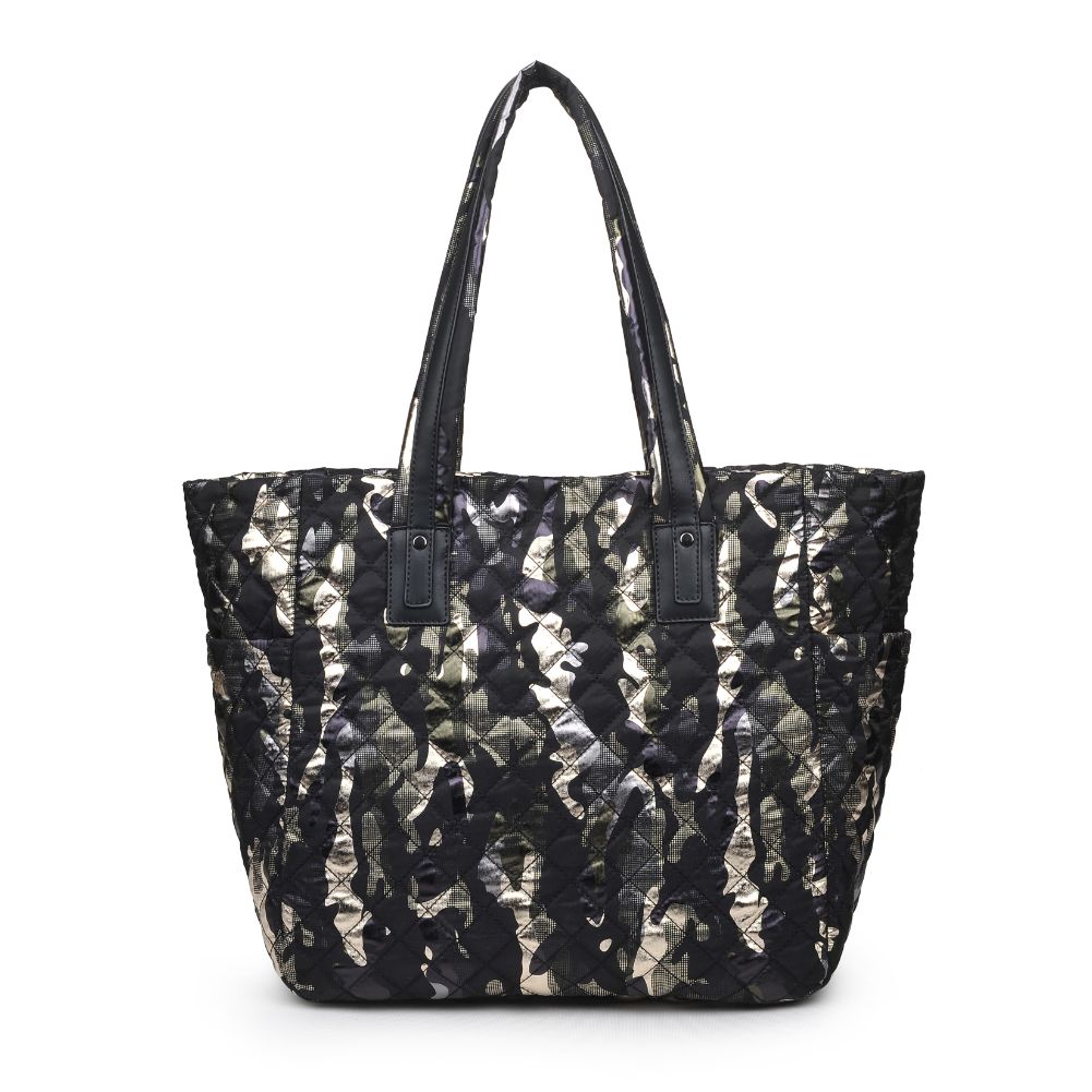 Product Image of Sol and Selene No Filter Tote 841764105125 View 7 | Green Metallic Camo