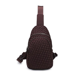 Sol and Selene Beyond The Horizon - Woven Neoprene Sling Backpack 841764110440 View 5 | Chocolate