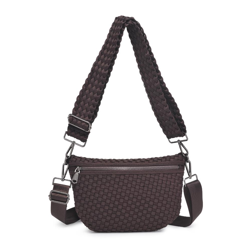 Product Image of Sol and Selene Ethereal - Woven Neoprene Belt Bag 841764110853 View 1 | Chocolate