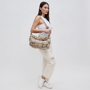 Woman wearing Nude Sol and Selene Sixth Sense - Medium Shoulder Bag 841764107990 View 2 | Nude