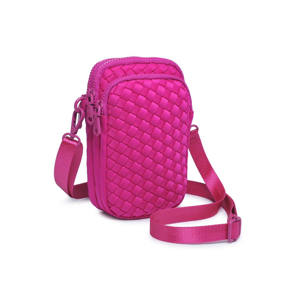 Sol and Selene Divide & Conquer - Woven Neoprene Crossbody 841764108720 View 6 | Fuchsia