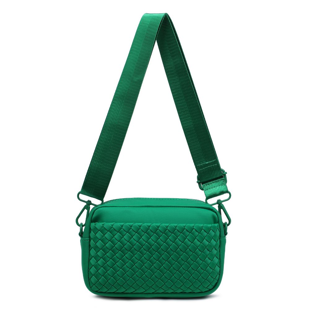 Sol and Selene Inspiration - Woven Neoprene Crossbody 841764109208 View 7 | Kelly Green