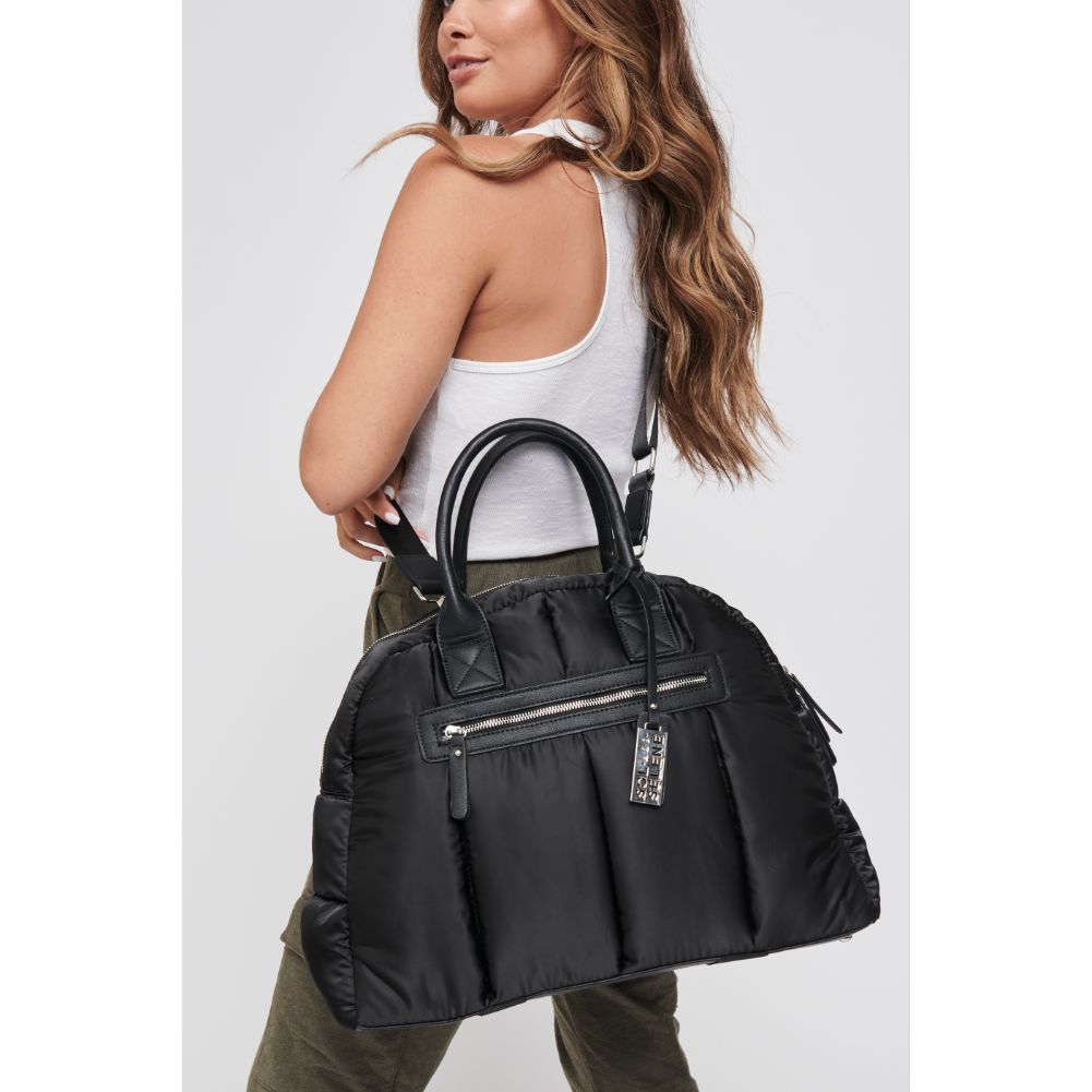 Woman wearing Black Sol and Selene Flying High Satchel 841764102148 View 1 | Black