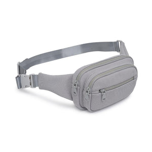 Product Image of Sol and Selene Hip Hugger - Neoprene Mesh Belt Bag 841764109871 View 6 | Grey
