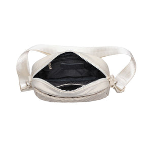 Sol and Selene Inspiration - Woven Neoprene Crossbody 841764109291 View 8 | Cream