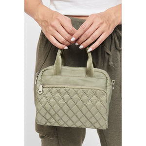 Woman wearing Sage Sol and Selene Rejoice - Quilted Crossbody 841764106474 View 4 | Sage