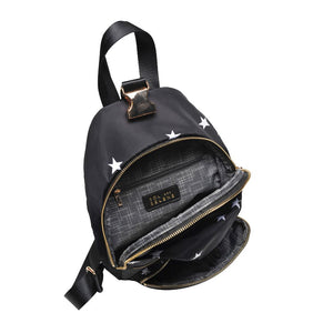 Product Image of Sol and Selene On The Go - Nylon Sling Backpack 841764107266 View 8 | Black Star
