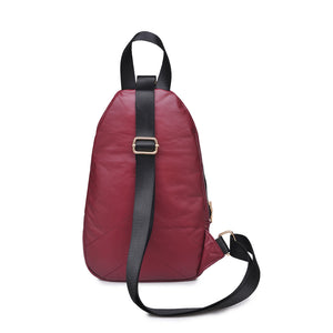 Product Image of Sol and Selene On The Go Sling Backpack 841764103848 View 3 | Burgundy