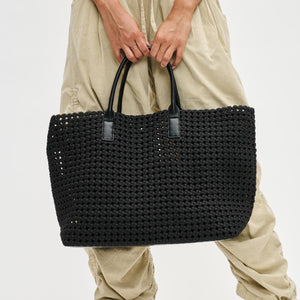 Woman wearing Black Sol and Selene Solstice - Large Tote 841764109901 View 4 | Black