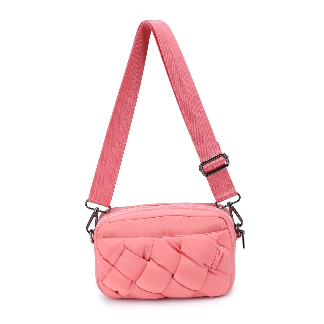 Product Image of Sol and Selene Inspiration - Braided Woven Nylon Crossbody 841764111812 View 7 | Salmon