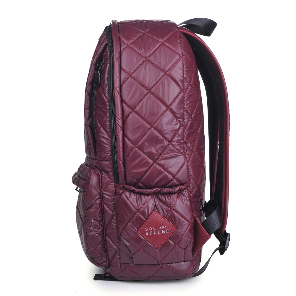 Product Image of Sol and Selene Wanderlust Backpack 841764101561 View 8 | Burgundy