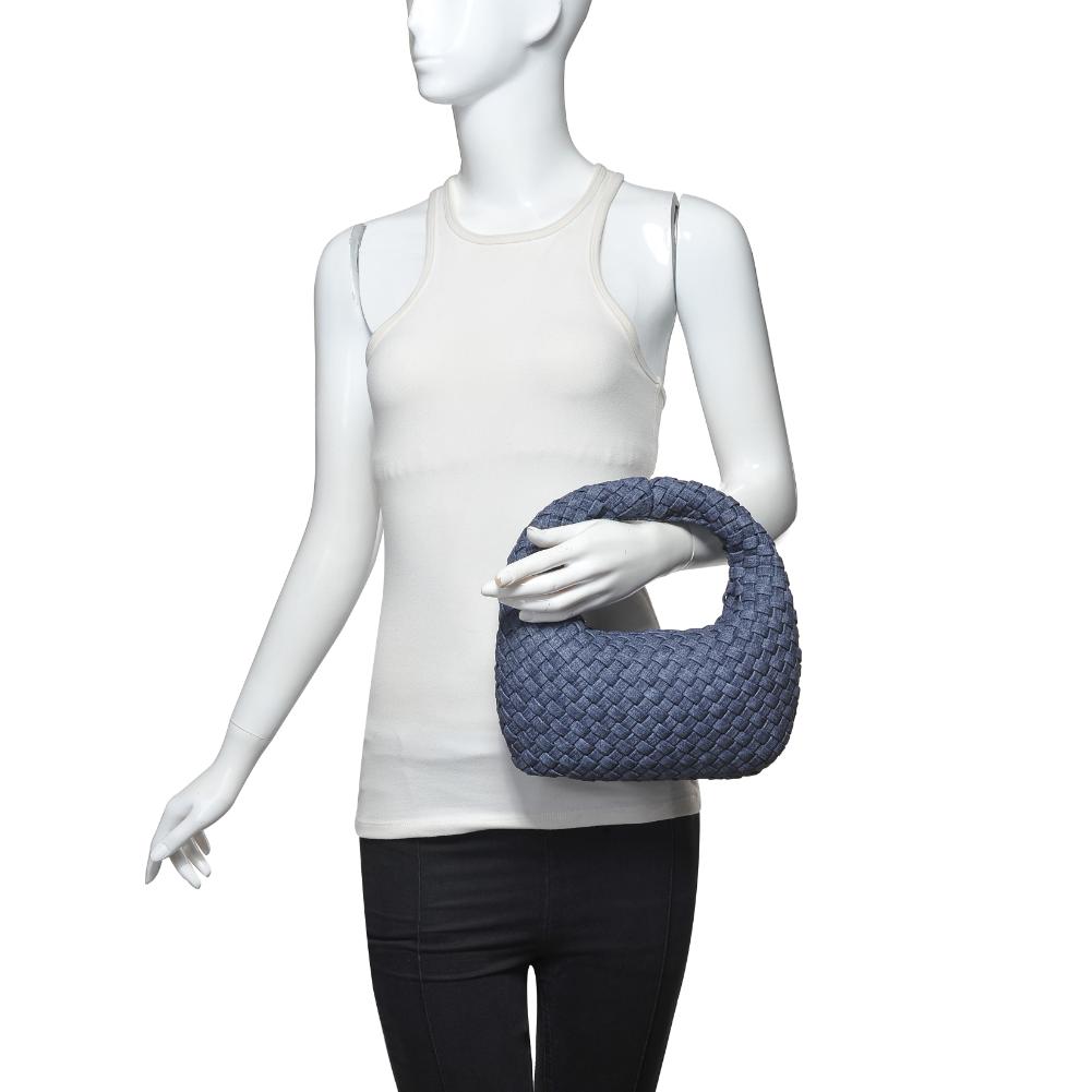 Product Image of Sol and Selene Dare to Dream - Small Woven Neoprene Clutch 841764111133 View 5 | Dark Denim