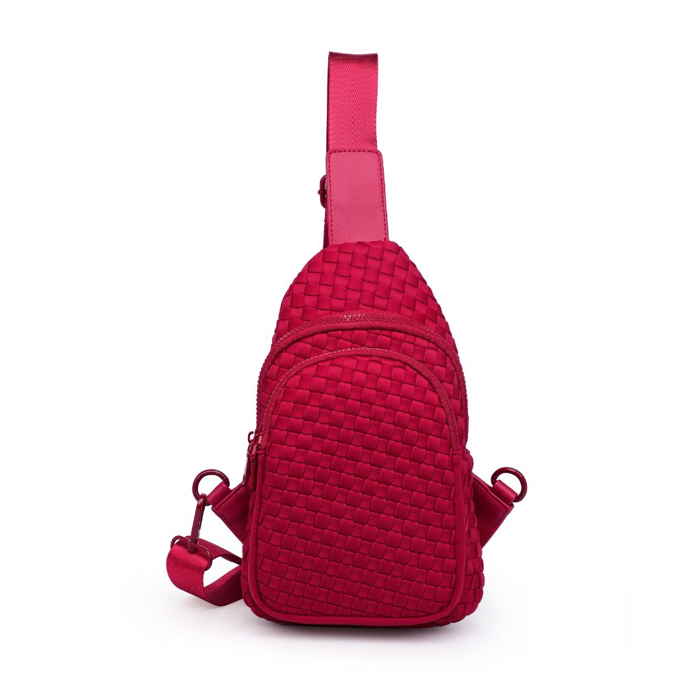 Sol and Selene Beyond The Horizon - Woven Neoprene Sling Backpack 841764108072 View 5 | Red