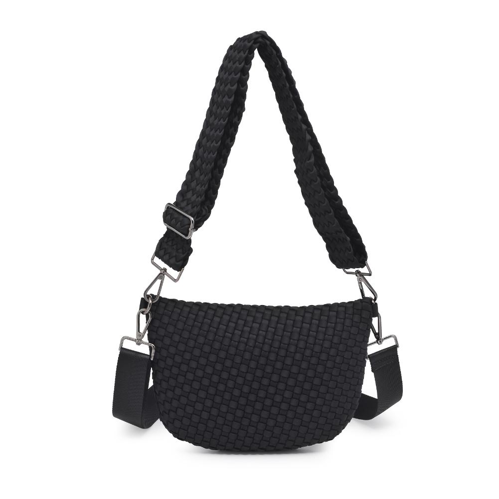 Product Image of Sol and Selene Ethereal - Woven Neoprene Belt Bag 841764110839 View 3 | Black