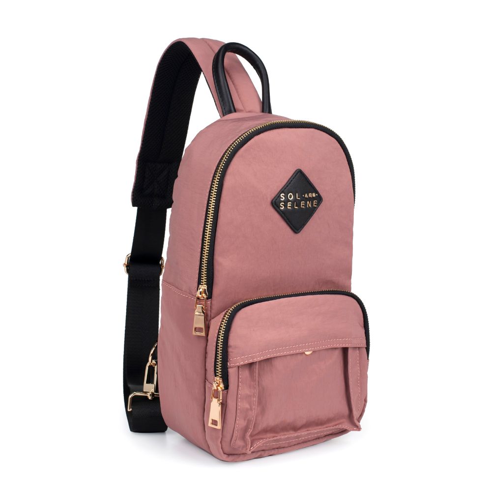 Product Image of Sol and Selene Hustle Sling Backpack 841764105576 View 6 | Mauve