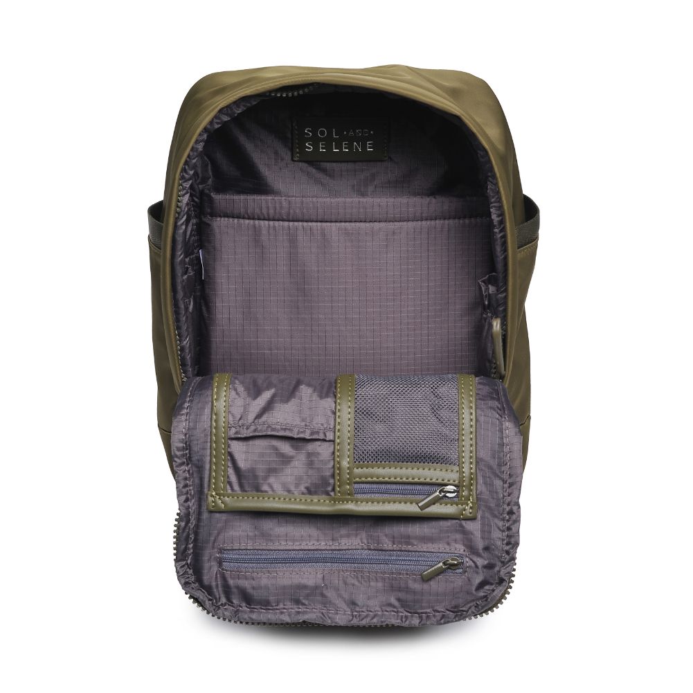 Product Image of Sol and Selene Iconic - Small Nylon Backpack 841764106740 View 8 | Olive