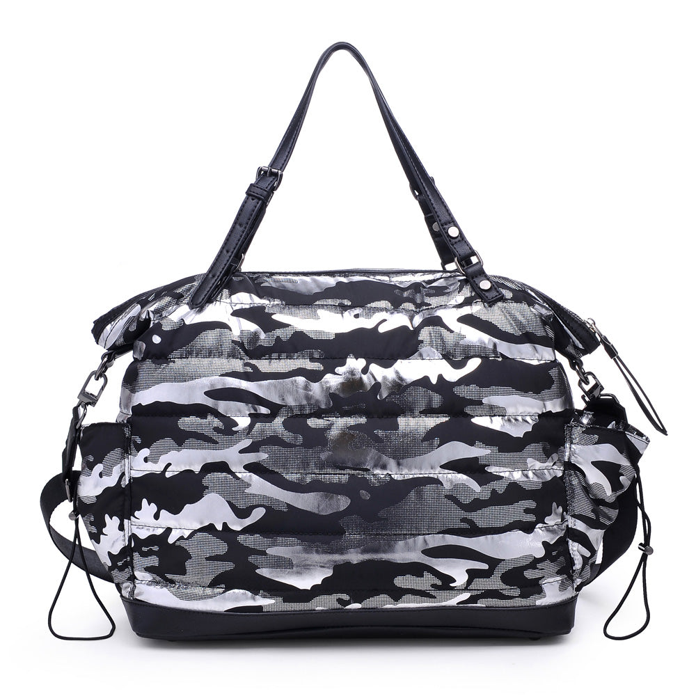 Product Image of Sol and Selene Rain Check Tote 841764104227 View 3 | Silver Metallic Camo