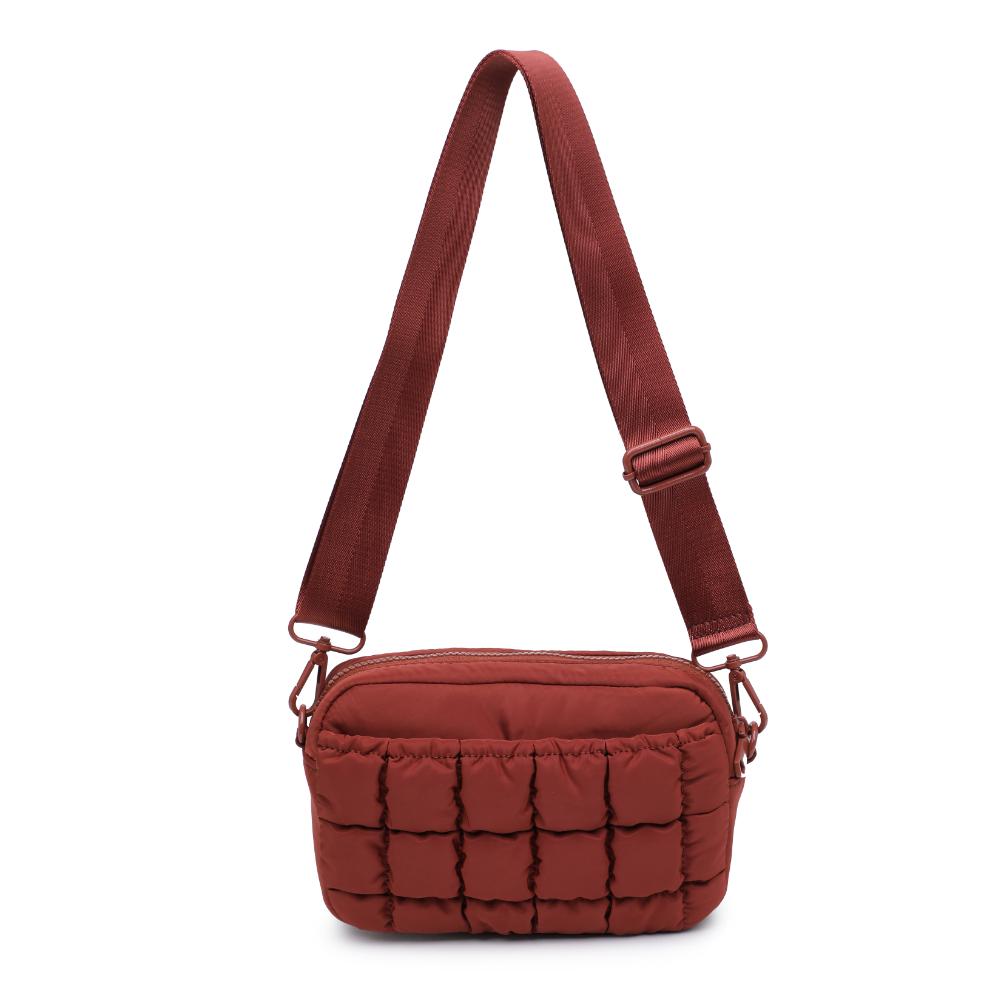 Sol and Selene Inspiration - Quilted Nylon Crossbody 841764110600 View 7 | Rust