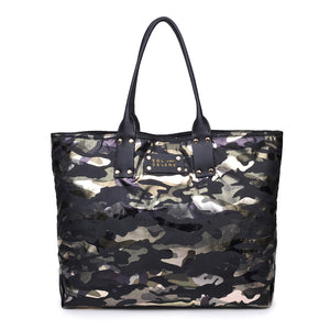 Product Image of Sol and Selene It Girl Tote 841764104562 View 5 | Green Metallic Camo