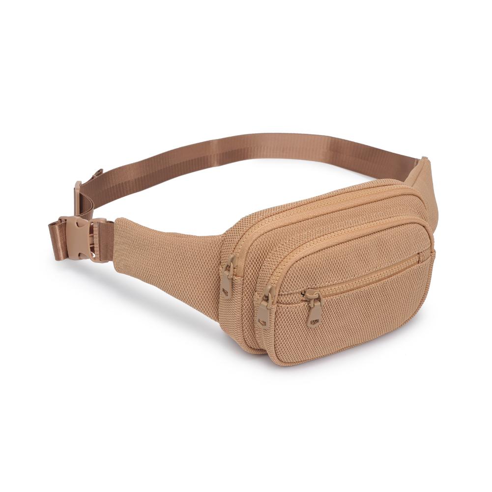 Product Image of Sol and Selene Hip Hugger - Neoprene Mesh Belt Bag 841764109864 View 6 | Natural