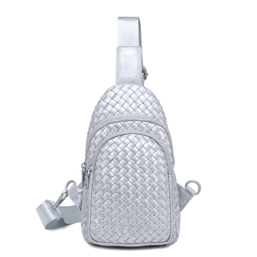 Sol and Selene Beyond The Horizon - Woven Neoprene Sling Backpack 841764109093 View 5 | Silver