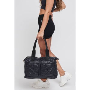 Woman wearing Black Sol and Selene Integrity Tote 841764105668 View 1 | Black