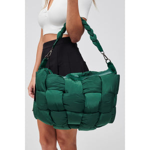 Woman wearing Emerald Sol and Selene Sixth Sense - Large Hobo 841764107679 View 4 | Emerald