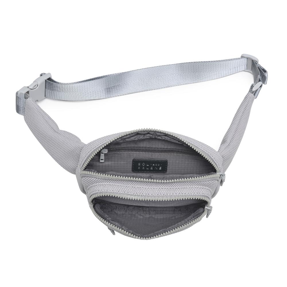 Product Image of Sol and Selene Hip Hugger - Neoprene Mesh Belt Bag 841764109871 View 8 | Grey