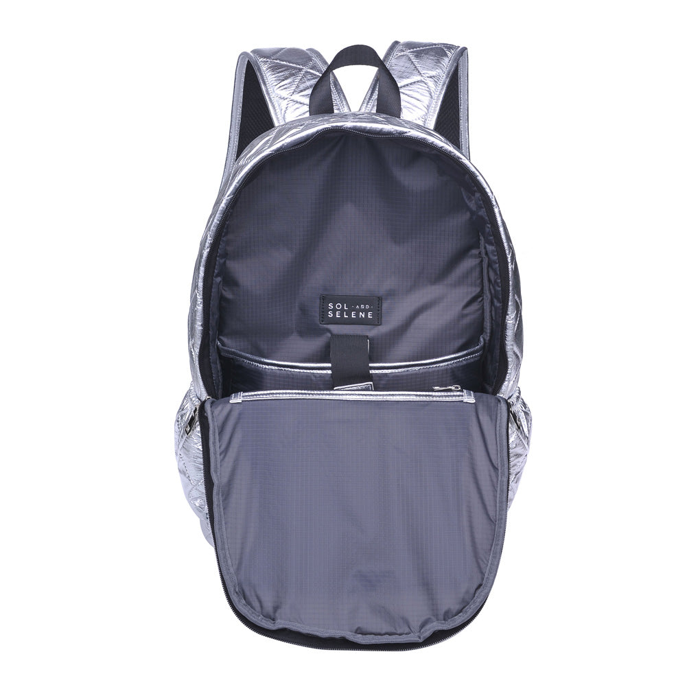 Product Image of Sol and Selene Wanderlust Backpack 841764102513 View 4 | Silver