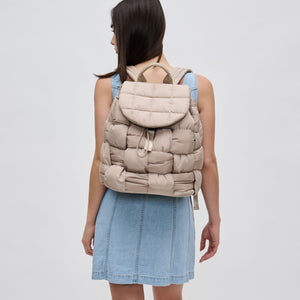 Woman wearing Nude Sol and Selene Perception Backpack 841764107747 View 2 | Nude