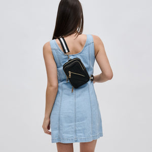 Woman wearing Black Sol and Selene Accolade Sling Backpack 841764106405 View 3 | Black