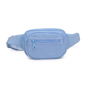 Product Image of Sol and Selene Hip Hugger - Neoprene Mesh Belt Bag 841764109857 View 5 | Sky Blue