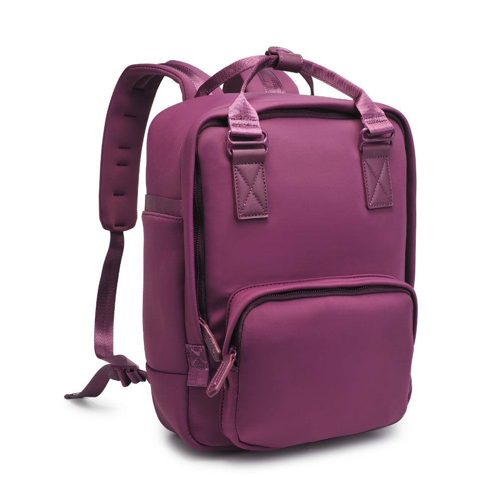 Product Image of Sol and Selene Iconic - Neoprene Backpack 841764106689 View 6 | Eggplant