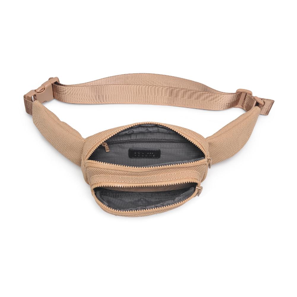 Product Image of Sol and Selene Hip Hugger - Neoprene Mesh Belt Bag 841764109864 View 8 | Natural