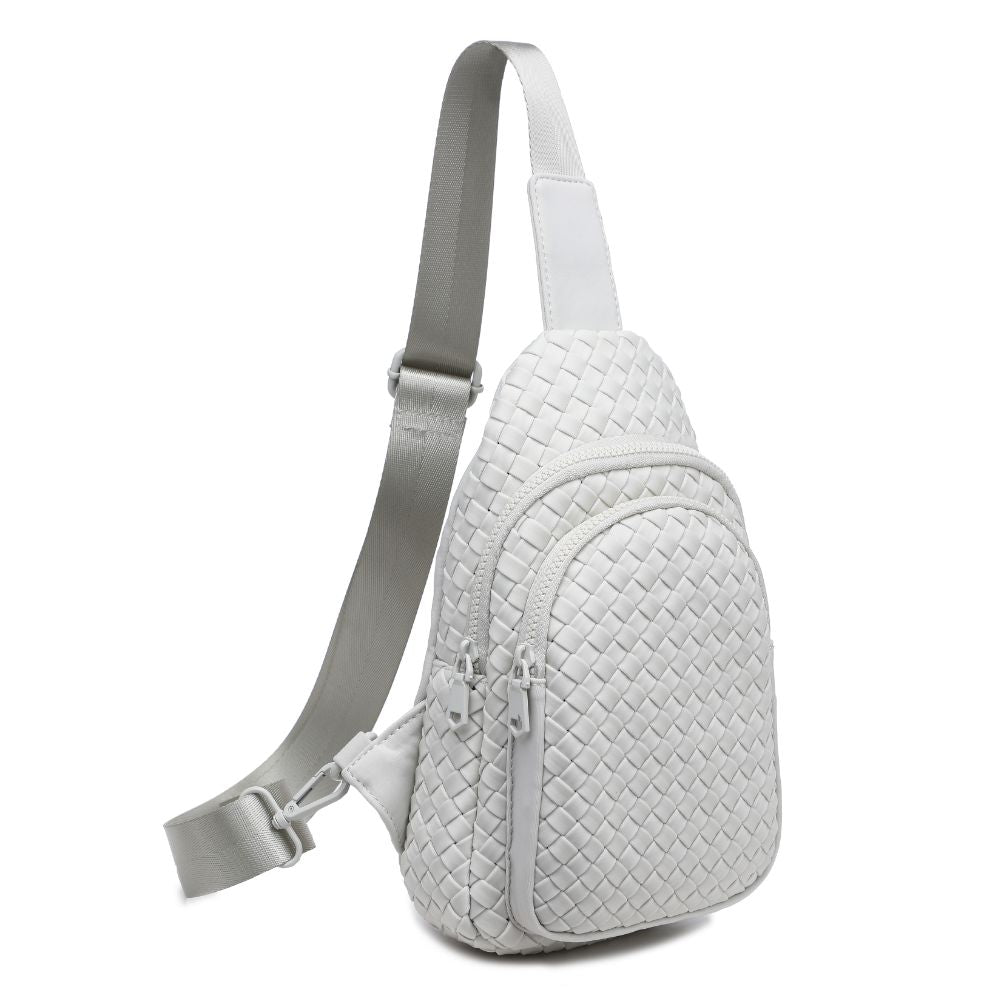 Sol and Selene Beyond The Horizon - Woven Neoprene Sling Backpack 841764109062 View 6 | Bone