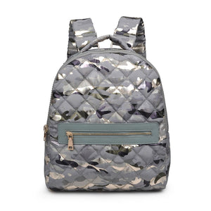 Product Image of Sol and Selene All Star Backpack 841764105170 View 5 | Seafoam Metallic Camo