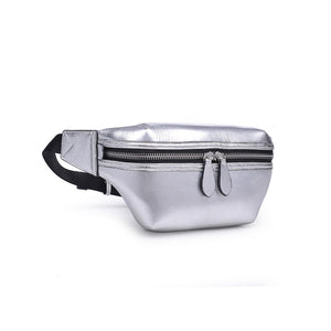 Product Image of Sol and Selene Side Kick - Neoprene Belt Bag 841764104333 View 6 | Silver Metallic