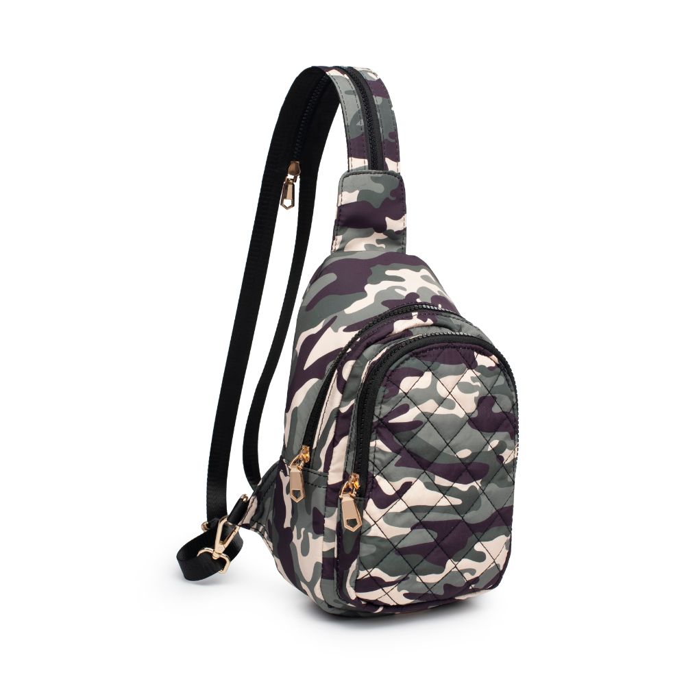 Product Image of Sol and Selene On The Run Sling Backpack 841764105965 View 6 | Green Camo