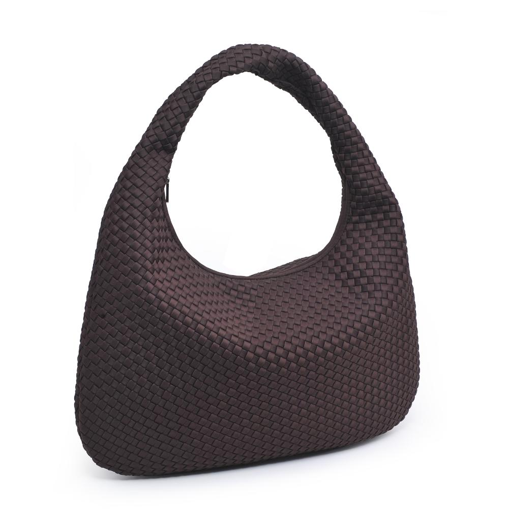 Product Image of Sol and Selene Dare to Dream - Large Woven Neoprene Hobo 841764110938 View 6 | Chocolate