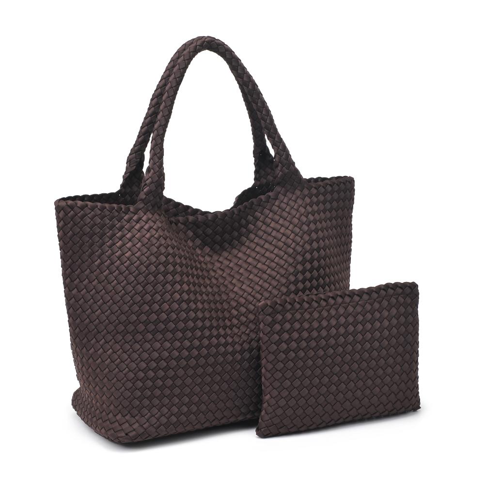 Sol and Selene Sky's The Limit - Large Tote 841764110242 View 6 | Chocolate