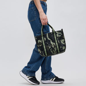 Woman wearing Camo Sol and Selene Motivator Mini Tote Mini Tote 841764106498 View 3 | Camo